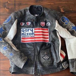 Speed and Strength Gary Nixon Leather Jacket
